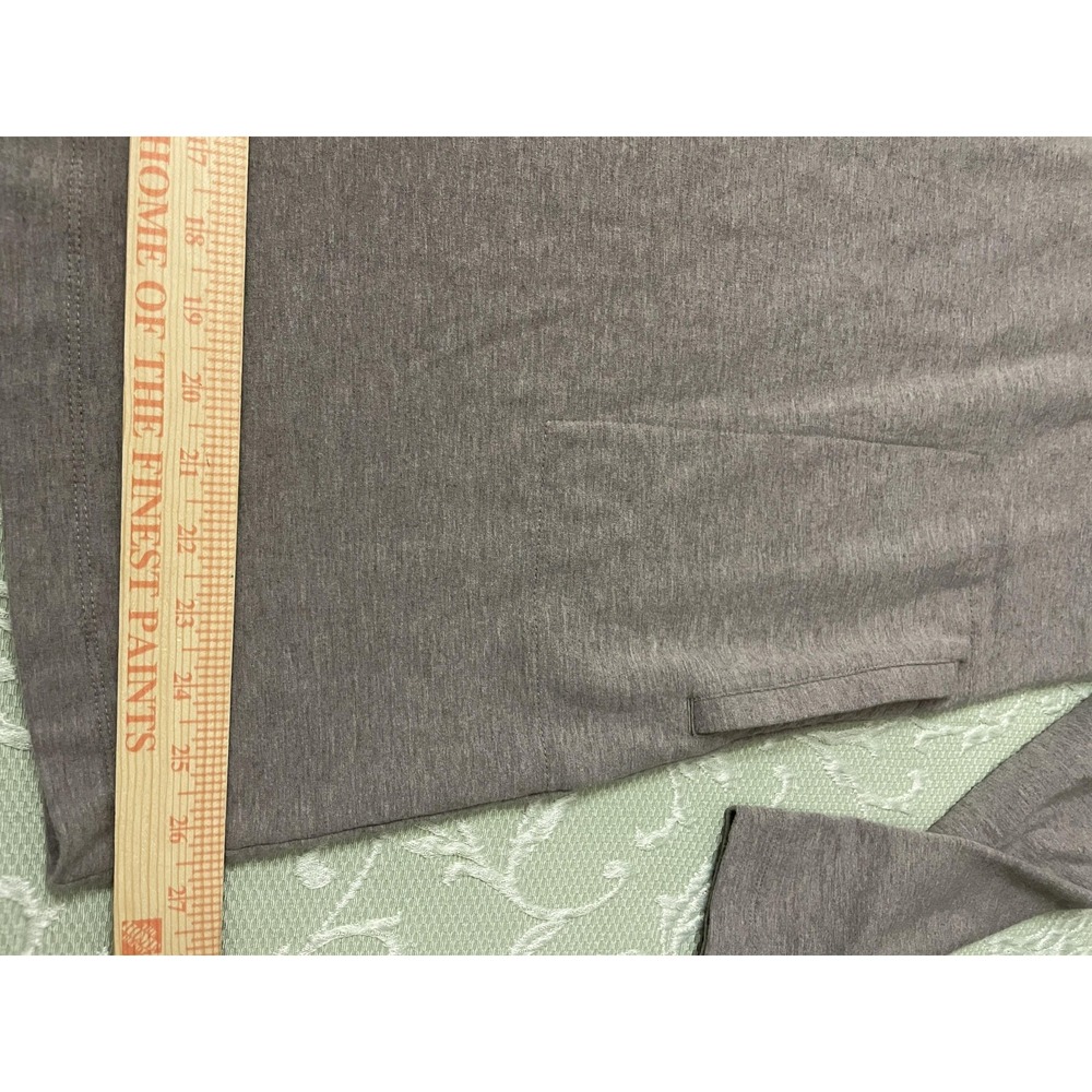 Pure Jill Dress Womens L Gray Cowl Neck Long Sleeve Jersey Shift Pockets - Picture 8 of 14